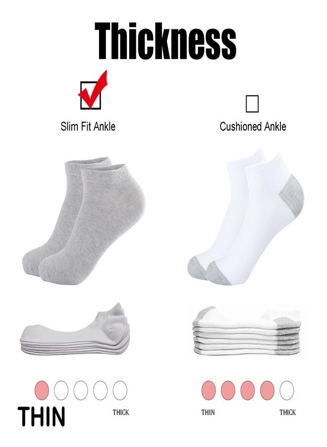 Cacacar Women's No Show Athletic Socks, Multicolor Breathable Ankle Length, Soft Comfortable, 12 Pairs (US, Numeric, 9, 12, Regular, Regular, 12 Colors) - Image 5